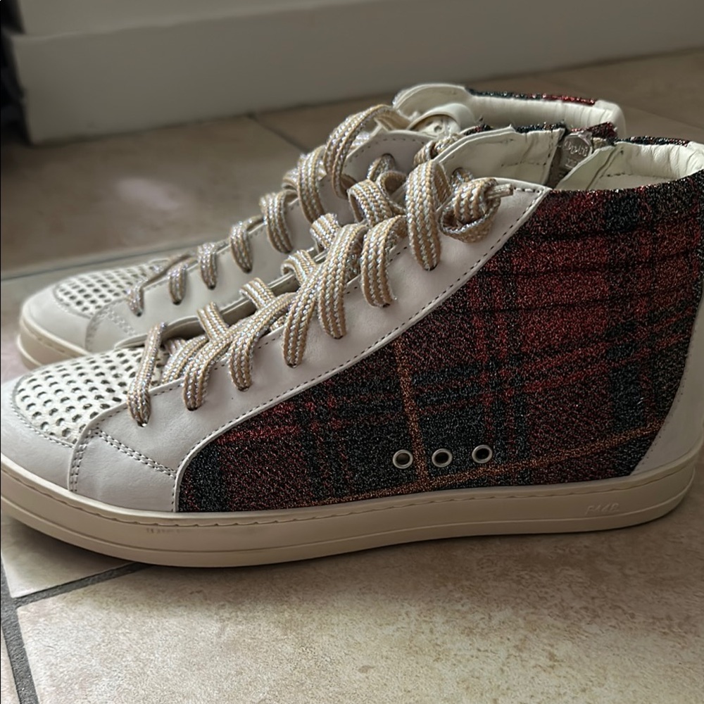 Plaid High-Top P448 Multicolor Sneakers